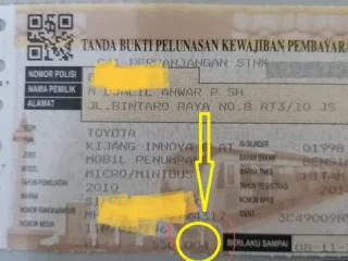 Bila Ditemui Kode Di STNK Seperti Ini , Dikenakan Pajak Mahal